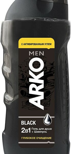 Гель для душа и Шампунь Arko Men Black 2в1 260мл