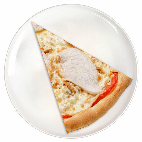 Пицца Ашан с курицей и перцем, 1 кусок