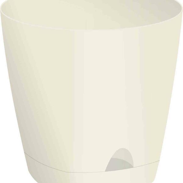Горшок для цветов с прикорневым поливом InGreen Amsterdam цвет: сливочный