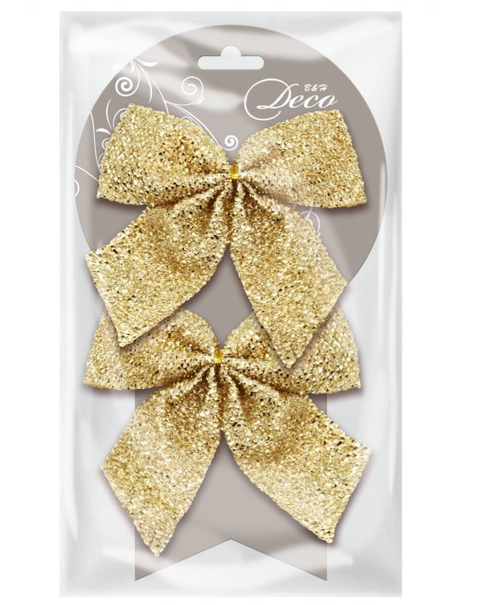

Набор бантов B&H Блеск торжества золотой 2 шт.