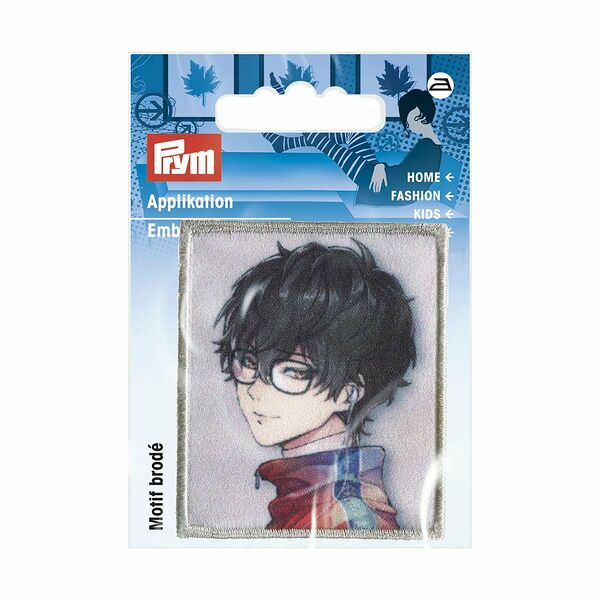 926085 Термоаппликация K-Pop Юноша в очках Prym