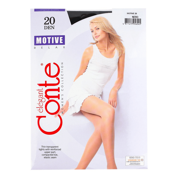 Колготки женские Conte Motive 20 den nero р 5