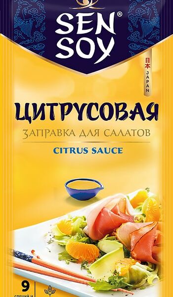 Заправка Sen Soy Premium Цитрусовая для салатов 40г