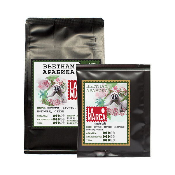 Вьетнам Арабика Дрип-кофе La Marca, н-р 6 шт