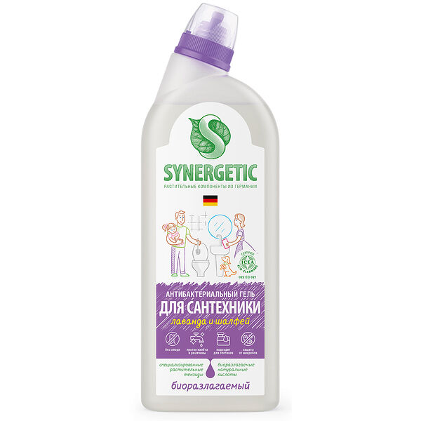 Средство для сантехники Synergetic Лаванда и шалфей сказочная чистота концентрированное