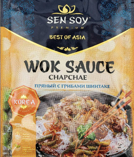 Соус wok sauce chapchae (вок соус чапчае) пряный с грибами шиитаке ТМ Sen Soy (Cен Cой)