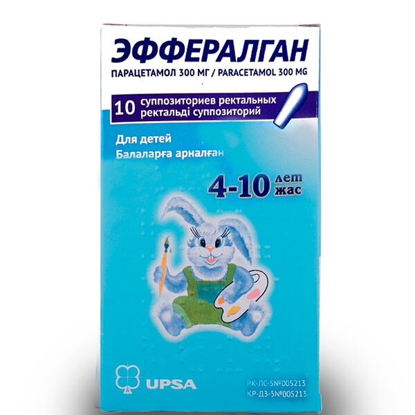 Efferalgan воск прямой кишки 300мг N10