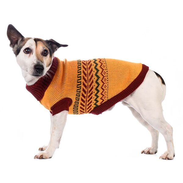 Свитер для собак 20см XS коричневый (унисекс)