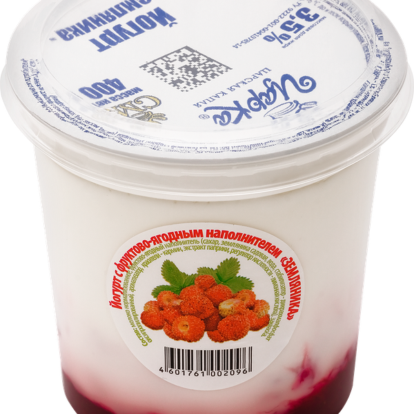 Йогурт Царка с наполнителем земляника 3.5%