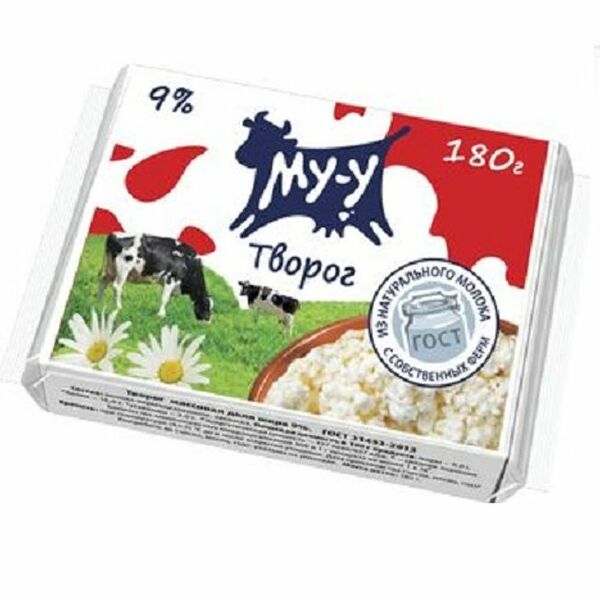 Творог Му-у 9% 180г