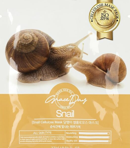 Тканевая маска Grace Day с муцином улитки 27 мл