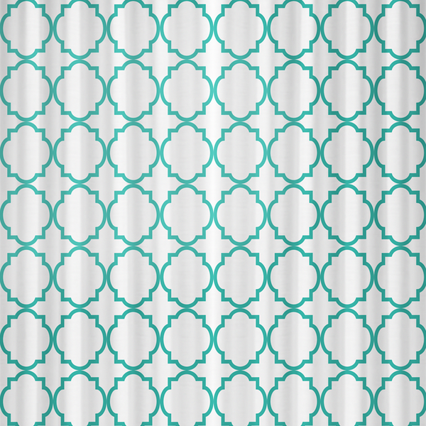 Штора для ванной с крючками 180х180см ПВХ