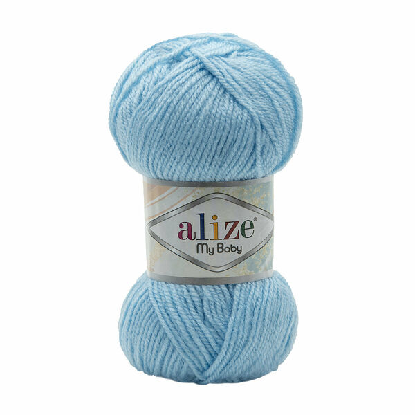 Пряжа Alize 'My baby' 50г 150м (100% акрил)(40 голубой)