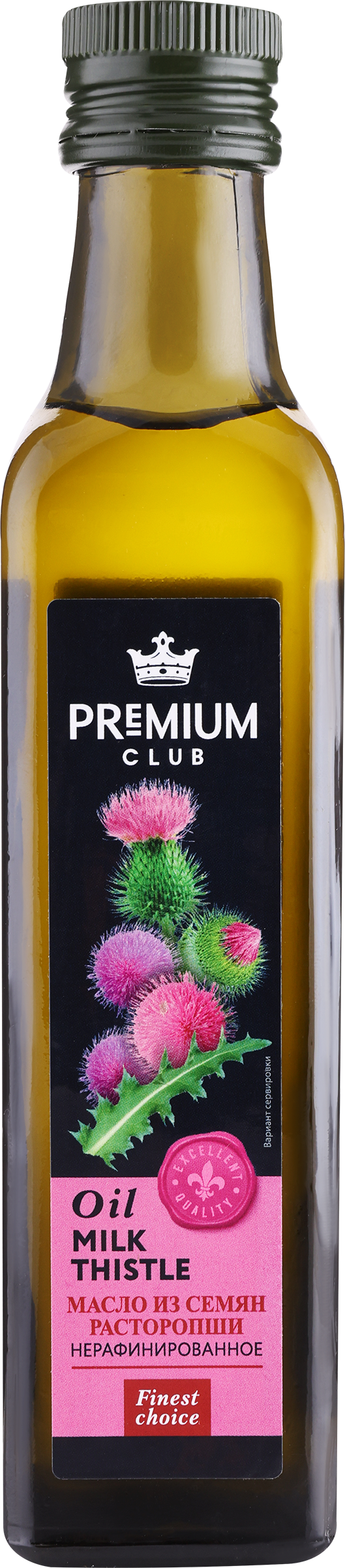 

Масло расторопши PREMIUM CLUB нерафинированное 250мл