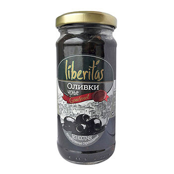 Оливки Liberitas черные без косточки 240 г, Испания