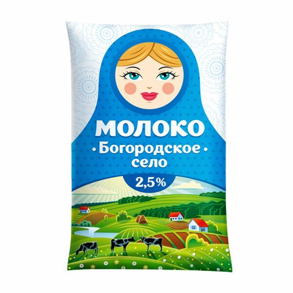 Молоко Богородское пастеризованное, 2.5%