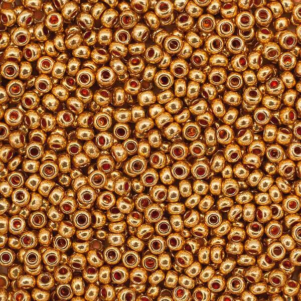 (18583) 331-19001-10/0 Бисер, цвет латунь 10/0, круг.отв., 20гр Preciosa,упак