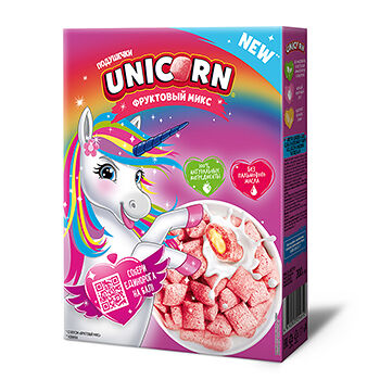 Сухой завтрак Kellogg's Unicorn Подушечки с фруктовой начинкой 200г