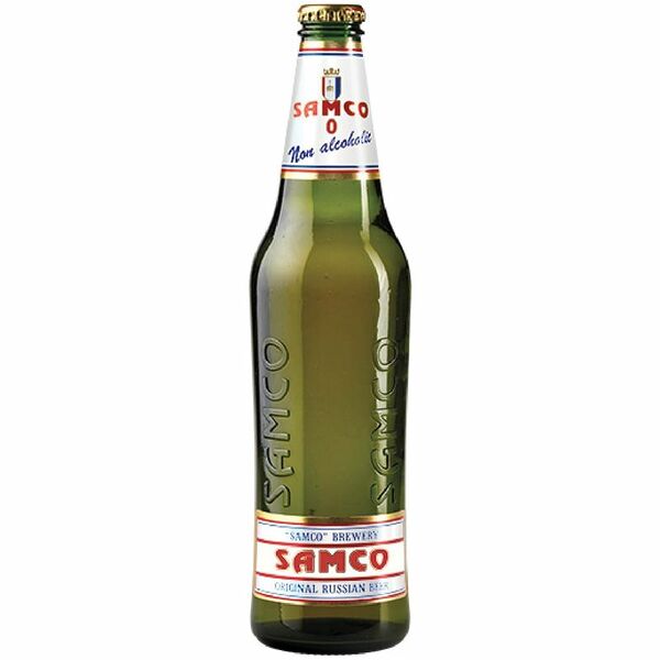 Пиво безалкогольное Самко-0 светлое фильтрованное 0.5%, 500мл
