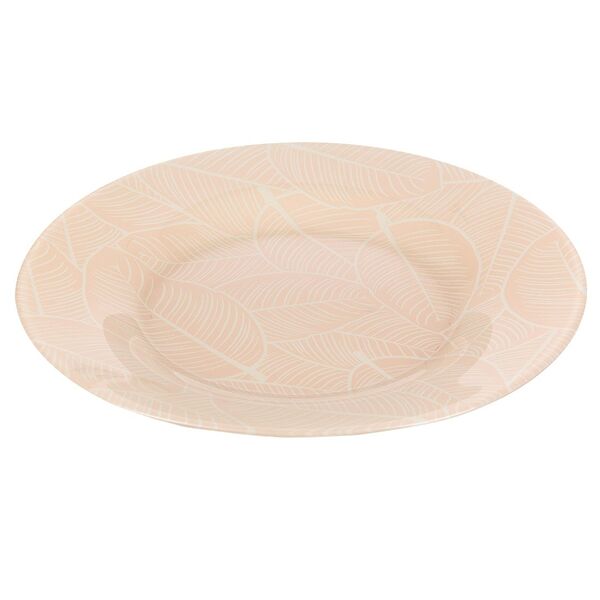 Тарелка десертная Pasabahce Leaves, 19.5 см, бежевый, стекло
