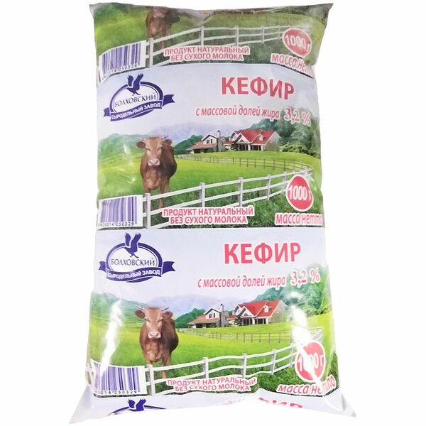 Кефир Болховский Сыродельный Завод 3.2%, 1л