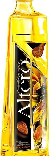 Масло подсолнечное Altero Almond рафинированное с добавлением миндального масла 810мл