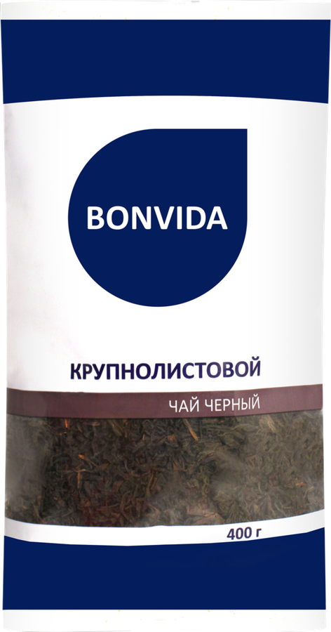 

Чай черный BONVIDA байховый, крупнолистовой