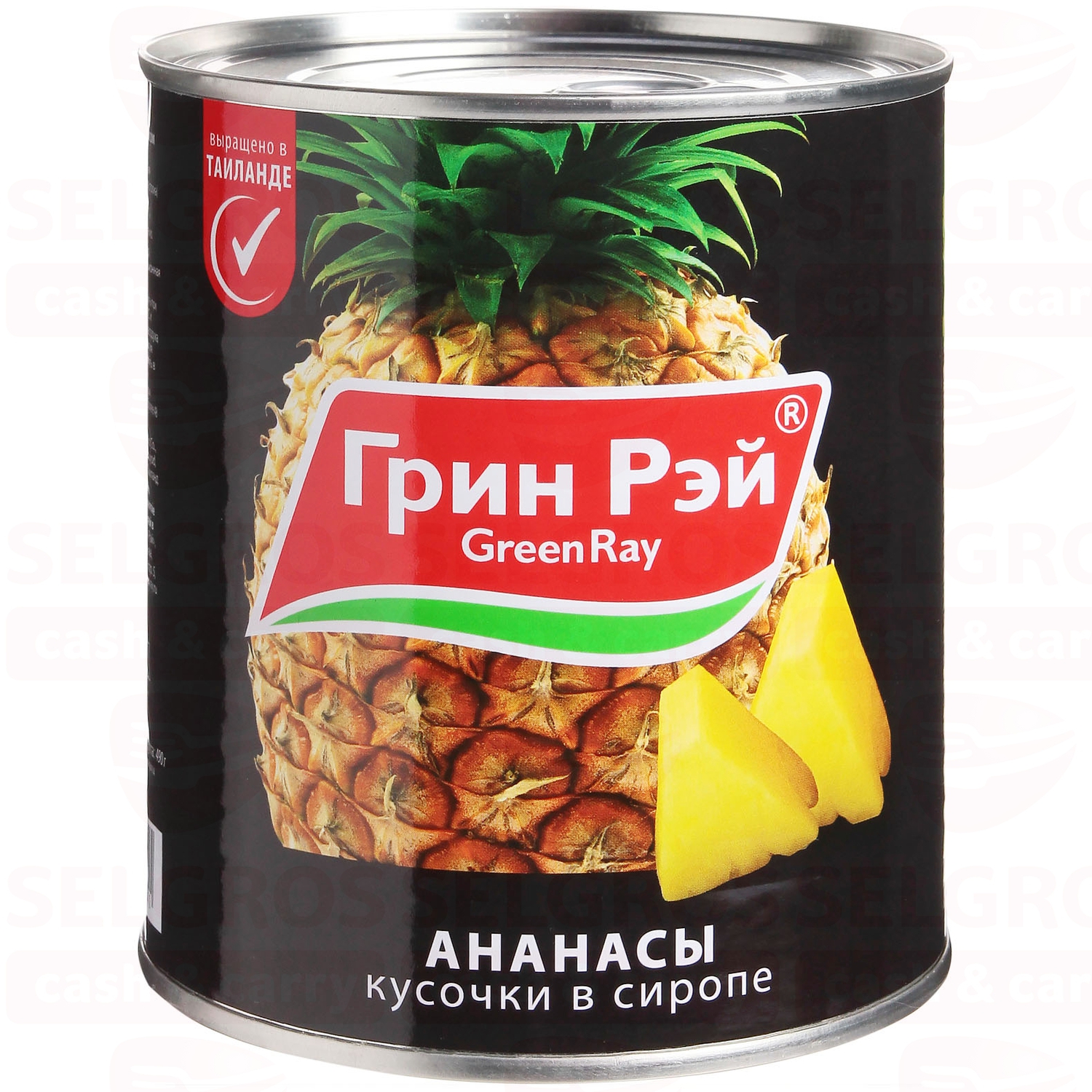 

Ананасы тайские Green Ray кусочки в сиропе