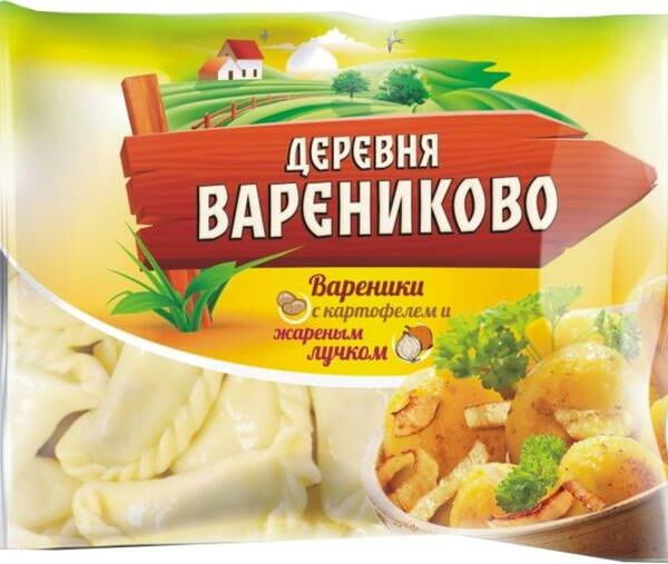 Вареники Деревня Варениково с картофелем и жареным луком 900г