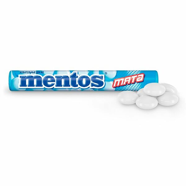 Драже Mentos жевательные со вкусом мяты
