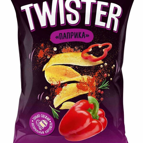 Чипсы Twister паприка 150 г