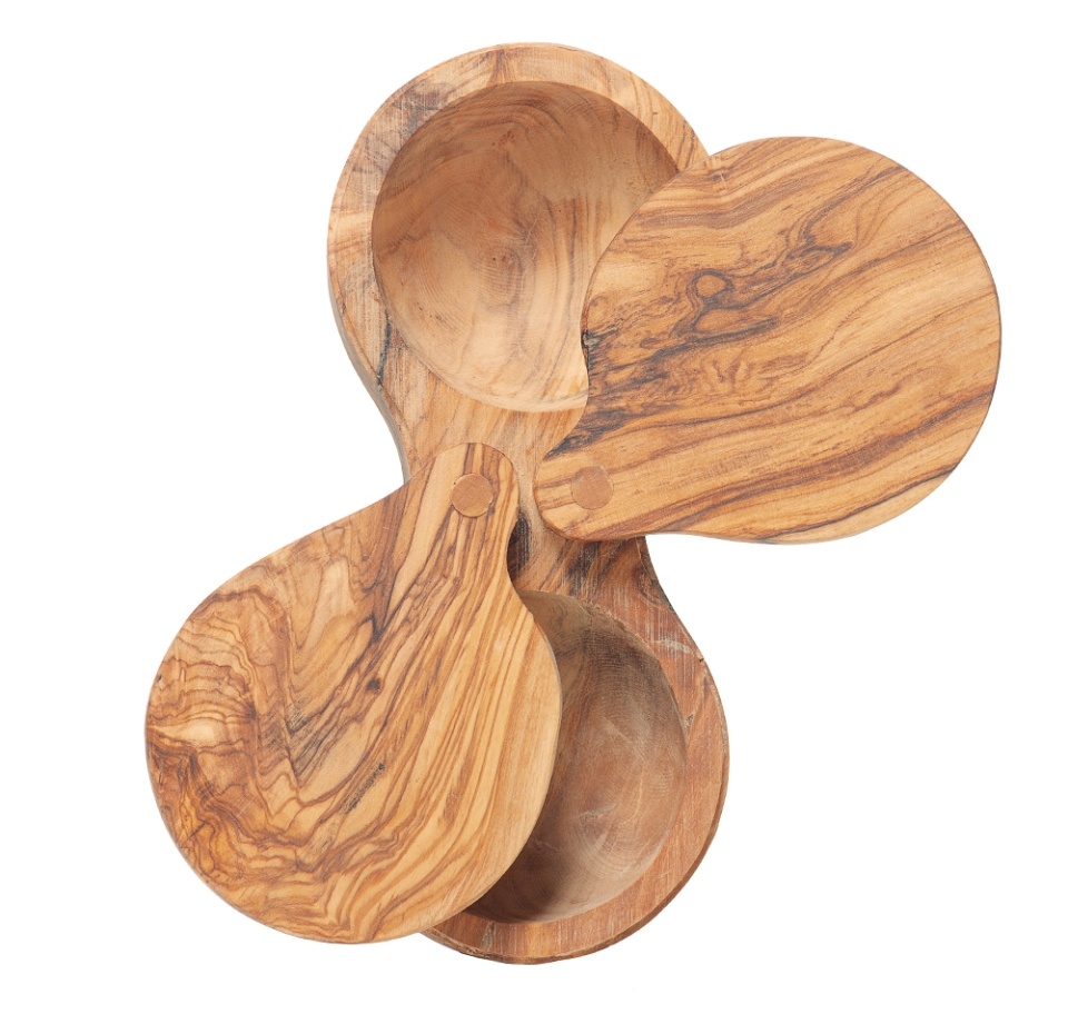 

Контейнер Berard France двойной для соли и перца из оливкового дерева