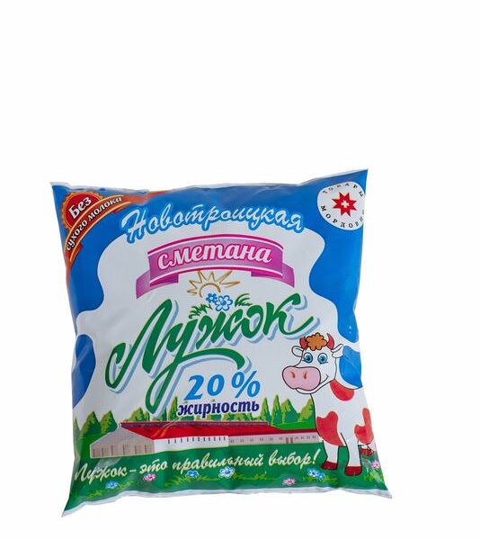 Сметана Лужок 20%