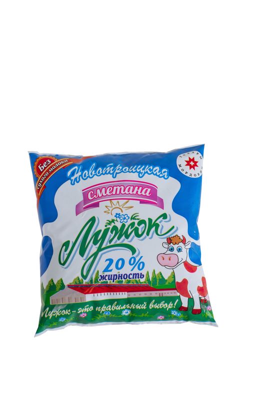 

Сметана Лужок 20% 500 г