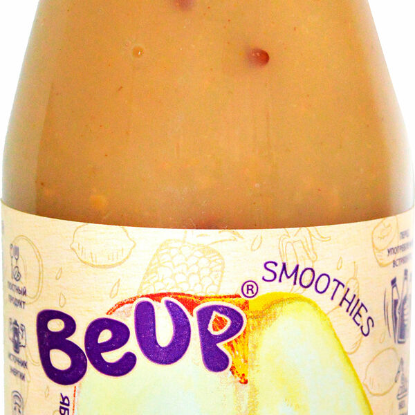 Смузи Be Up яблок груша овсяные хлопья семена льна 300мл