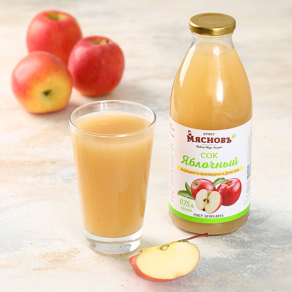 Сок яблочный с мякотью МясновЪ Буфет