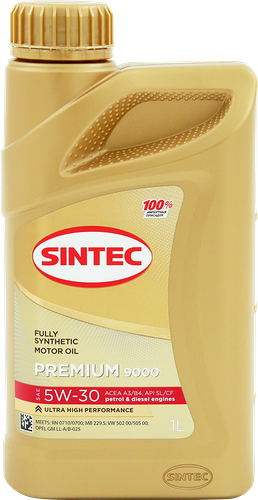 Масло моторное Sintec Premium 9000 5W–30 A3/B4 1л