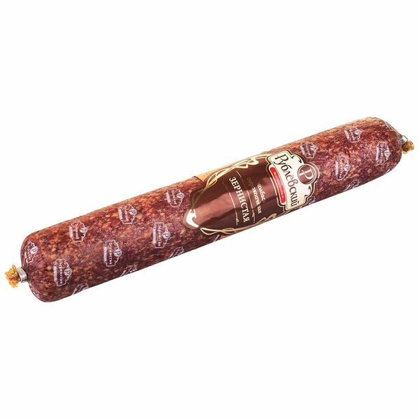 Колбаса сырокопчёная Рублевский Зернистая полусухая категории Б