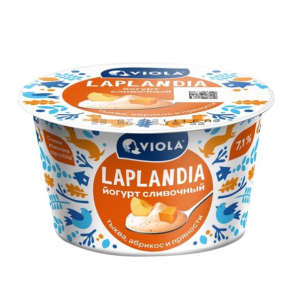 Йогурт Viola тыква, абрикос и пряности 7.1% 