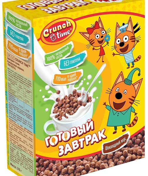 Сухой завтрак Crunch Time Три кота 170г