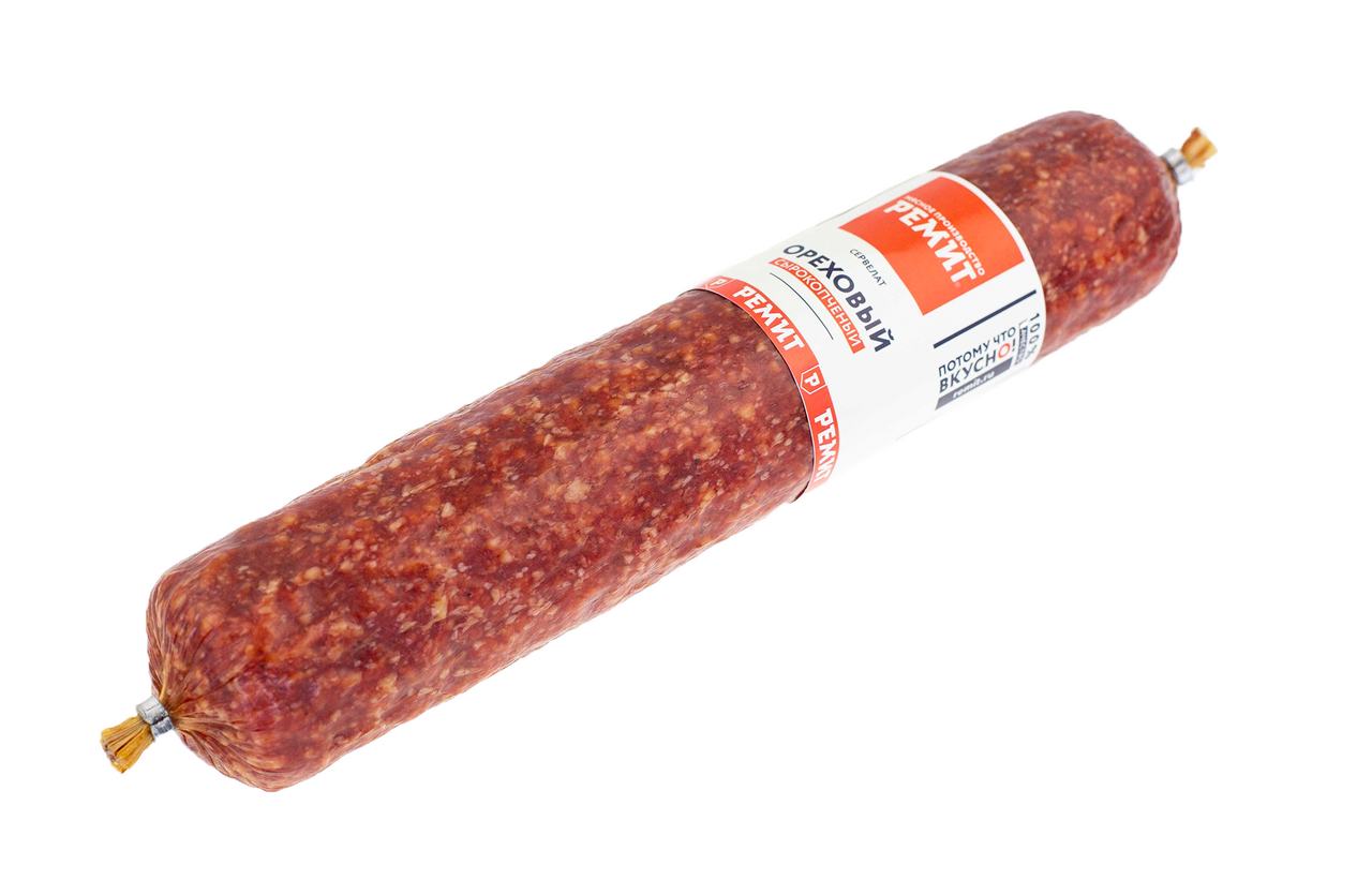 

Колбаса сырокопченая Ремит Ореховый сервелат вес