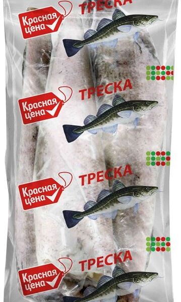 Треска Красная Цена тушка замороженная 800г