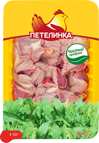 

Мышечные желудки Петелинка цыплят-бройлеров охлаждённые 500 г