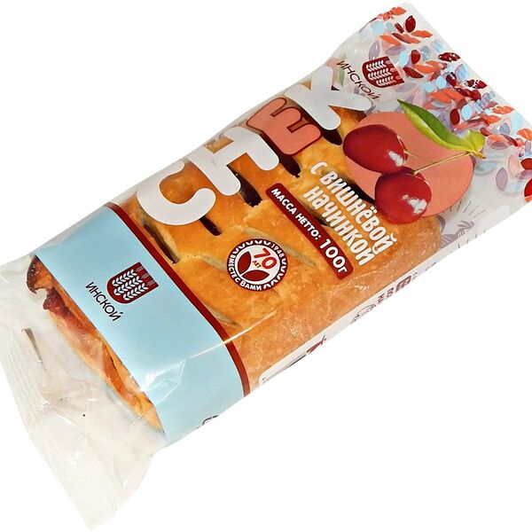 Снек Инской Хлебокомбинат с вишней, 100 г