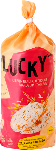 Хлебцы мультизлаковые Z LUCKY хрустящие, 90г