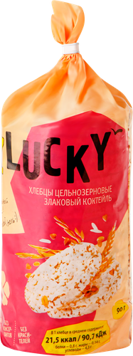 

Хлебцы мультизлаковые Z LUCKY хрустящие, 90г