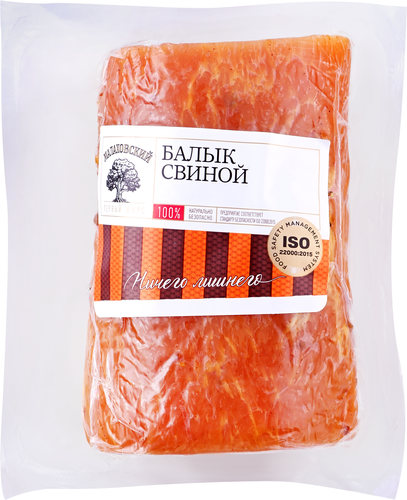 

Балык сырокопченый Мк Малаховский свиной, категория А, весовой