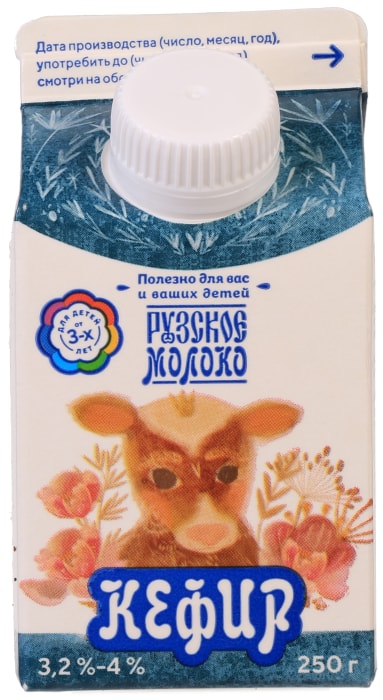 

Кефир Рузский 3.2-4% 250 мл