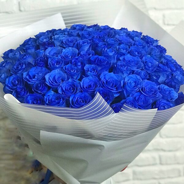Букет из синих роз