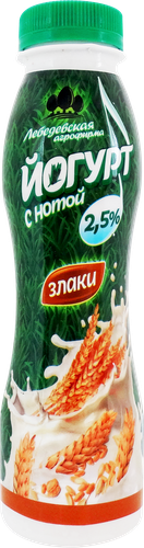 

Йогурт Лебедевская Агрофирма злаки 2.5% 290 мл